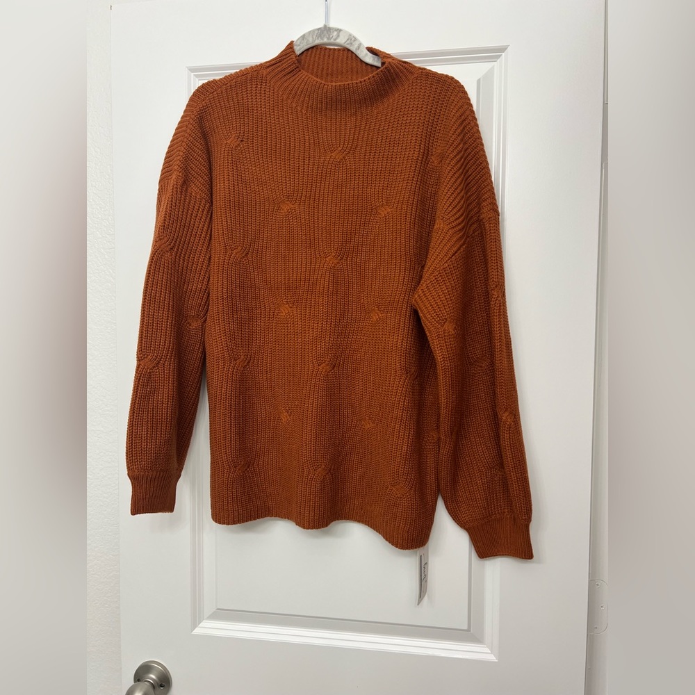BWQ Oversized sweater, Burnt Orange, Size Medium, Never worn